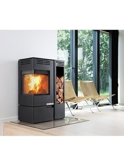 Aduro plieninė krosnelė 12 6,0kW su malkine