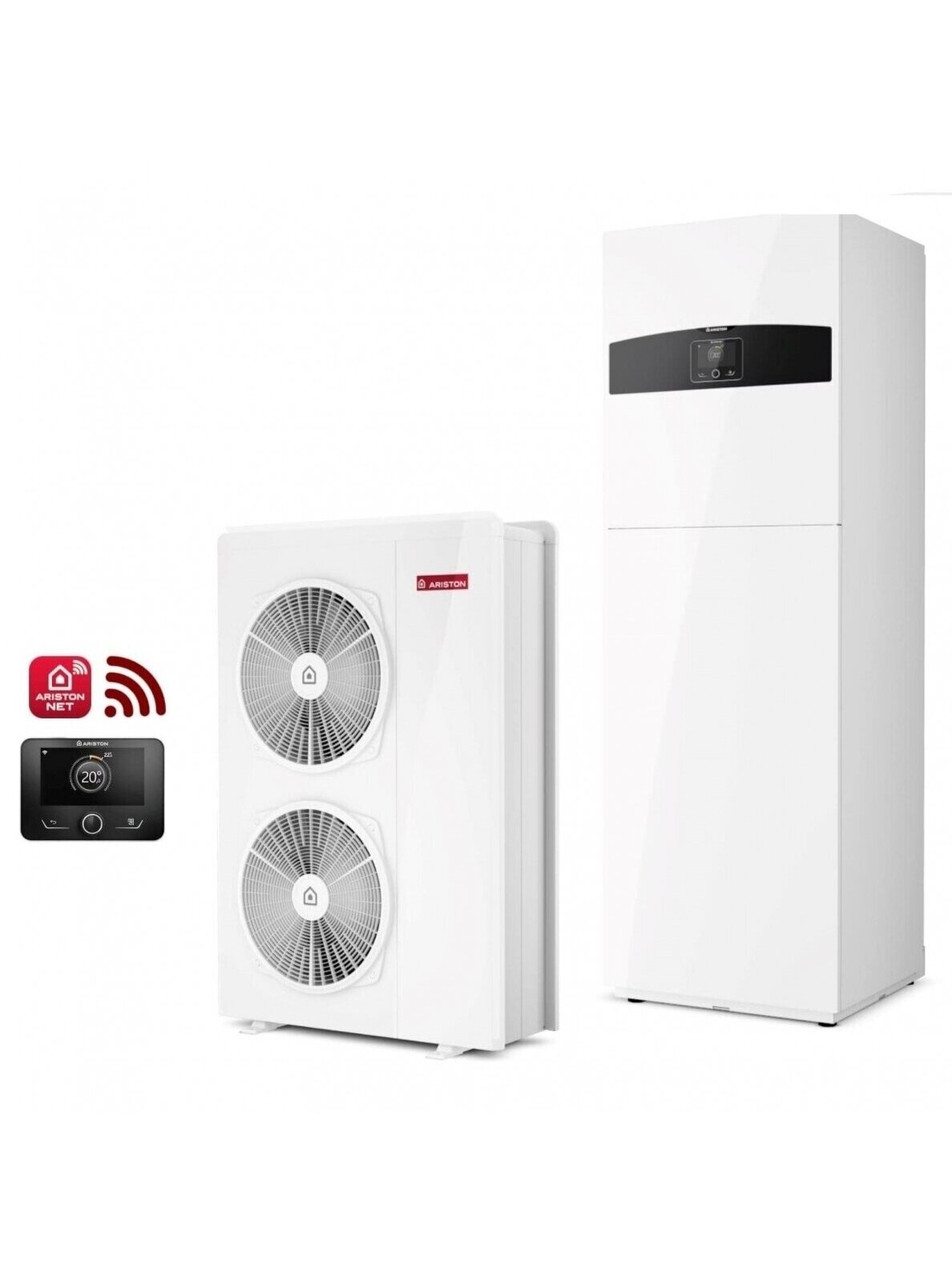 Ariston šilumos siurblys oras-vanduo Nimbus Compact 120S T NET 13,87kW, trifazis, su 180 litrų talpa Ariston šilumos siurblys oras-vanduo Nimbus Compact 120S T NET 13,87kW, trifazis, su 180 litrų talpa
