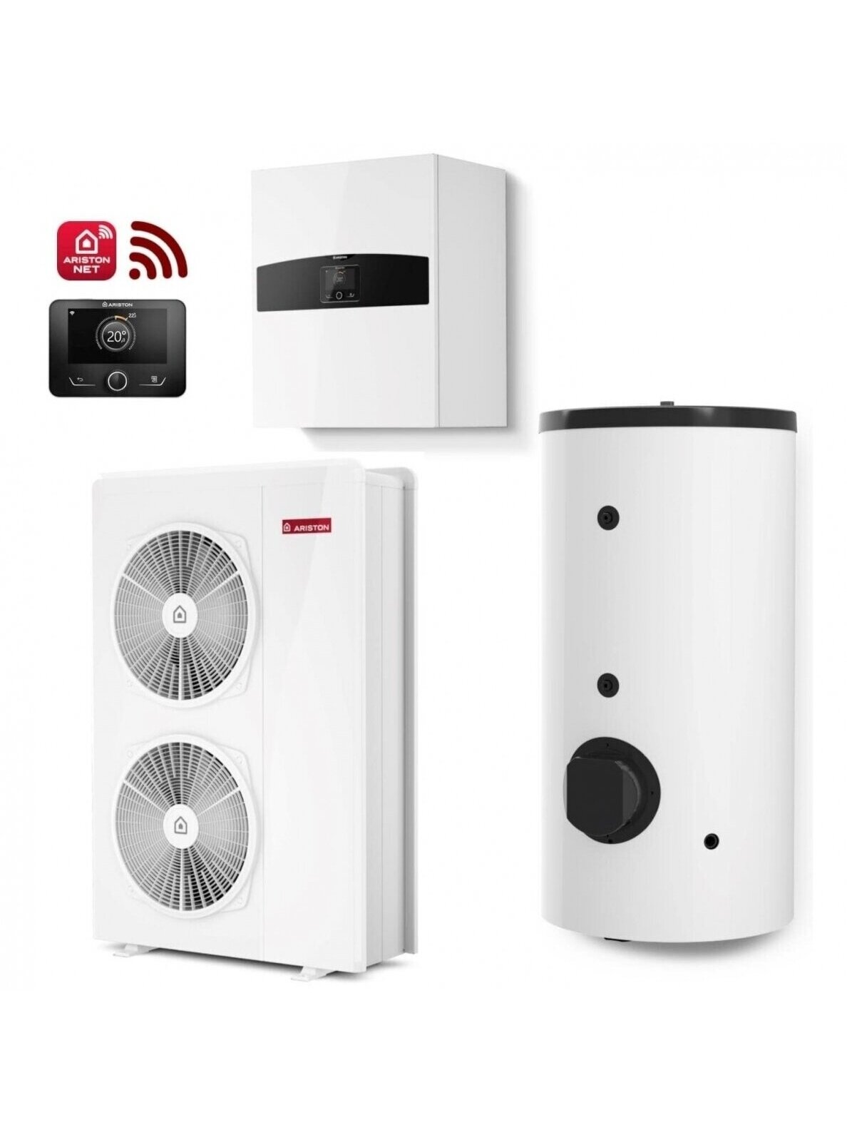 Ariston šilumos siurblys oras-vanduo Nimbus Flex 150S T NET 16,90kW, trifazis