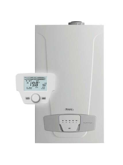 Baxi Nuvola Platinum +24/33 GA dujinis kondensacinis katilas su įmontuotu 45l. tūriniu vandens šildytuvu Baxi Nuvola Platinum +24/33 GA dujinis kondensacinis katilas su įmontuotu 45l. tūriniu vandens šildytuvu