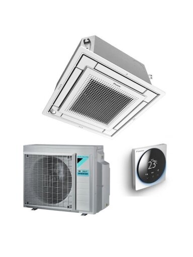 Daikin kasetinis oro kondicionierius Fully Flat Compact FFA50A9 / RXM250R 5,0/5,8kW Daikin kasetinis oro kondicionierius Fully Flat Compact FFA50A9 / RXM250R 5,0/5,8kW