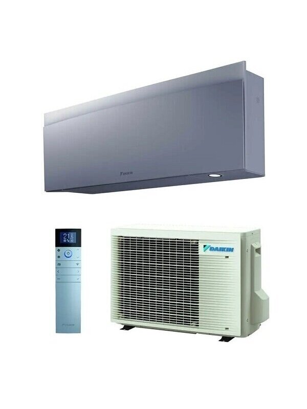 Daikin šilumos siurblys oras-oras Emura FTXJ20AS9 / RXJ20A9 2,0/2,5kW, sidabro spalva