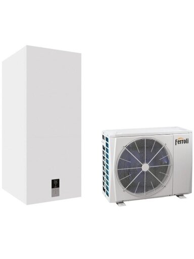 Ferroli šilumos siurblys oras-vanduo OMNIA SW-T 8 8,4kW su 100 litrų talpa Ferroli šilumos siurblys oras-vanduo OMNIA SW-T 8 8,4kW su 100 litrų talpa