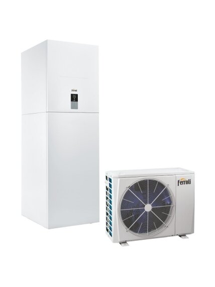 Ferroli šilumos siurblys oras-vanduo OMNIA ST 3.2 12 12,1kW su 240 litrų talpa Ferroli šilumos siurblys oras-vanduo OMNIA ST 3.2 12 12,1kW su 240 litrų talpa