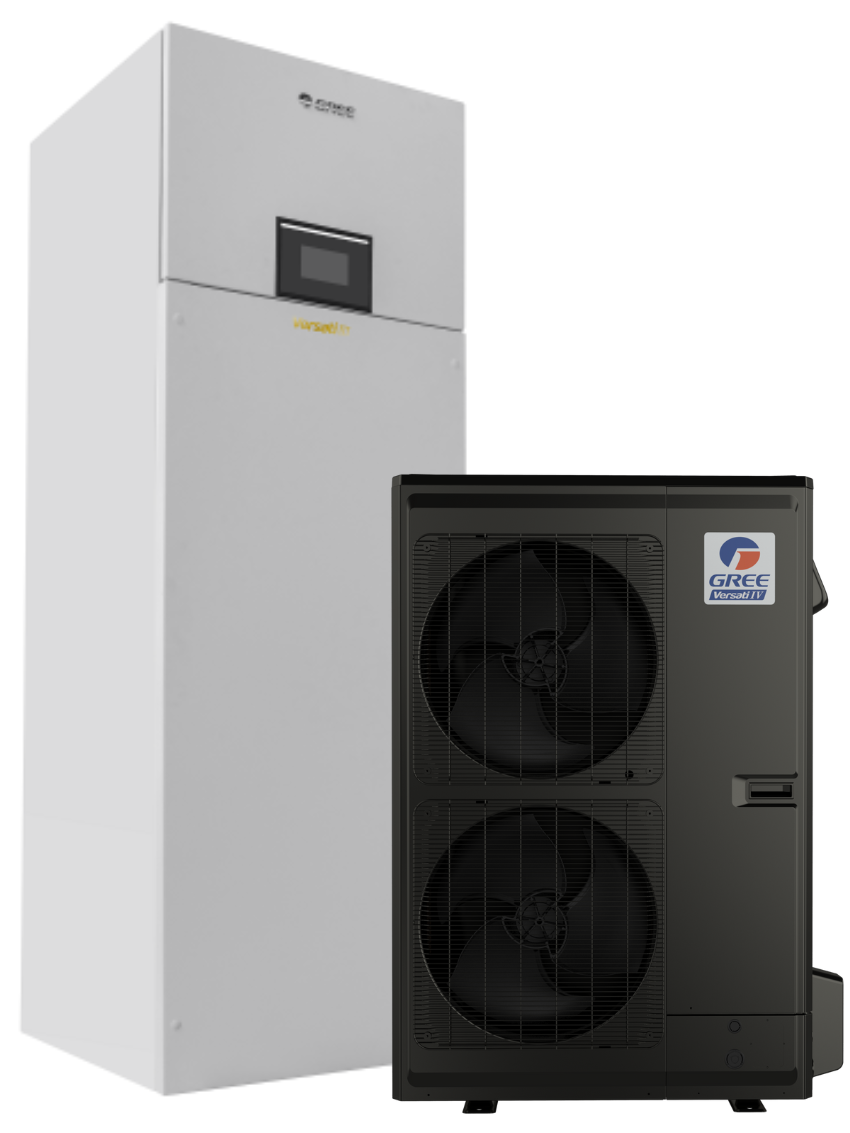 Gree šilumos siurblys oras-vanduo Versati IV Duo 15,5/13,0kW su 185 litrų talpa
