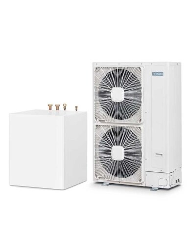 Hitachi aukštatemperatūris šilumos siurblys oras-vanduo Yutaki S80 RWH-6.0VNFE/RAS-6WH(V)NPE 16kW Hitachi aukštatemperatūris šilumos siurblys oras-vanduo Yutaki S80 RWH-6.0VNFE/RAS-6WH(V)NPE 16kW