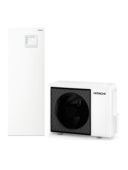 Hitachi šilumos siurblys oras-vanduo Air H2O 600 SCombi HIT-RWD-2.5RW3E-220S / HIT-RAS-2.5WHVRP2E 6,03kW su 220 litrų talpa Hitachi šilumos siurblys oras-vanduo Air H2O 600 SCombi HIT-RWD-2.5RW3E-220S / HIT-RAS-2.5WHVRP2E 6,03kW su 220 litrų talpa