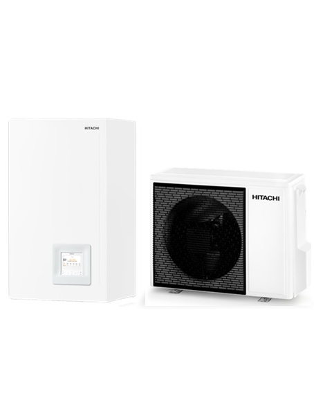 Hitachi šilumos siurblys oras-vanduo Air H2O 600 HIT-RWM-2.5R3E / HIT-RAS-2.0WHVRP2E 4,3kW Hitachi šilumos siurblys oras-vanduo Air H2O 600 HIT-RWM-2.5R3E / HIT-RAS-2.0WHVRP2E 4,3kW