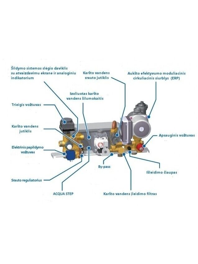Italtherm dujinis kondensacinis katilas Time Micro 35K 1