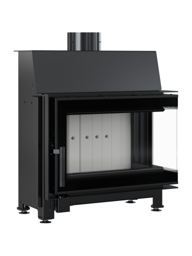 Kratki plieninis židinys Simple S L/BS, 6kW