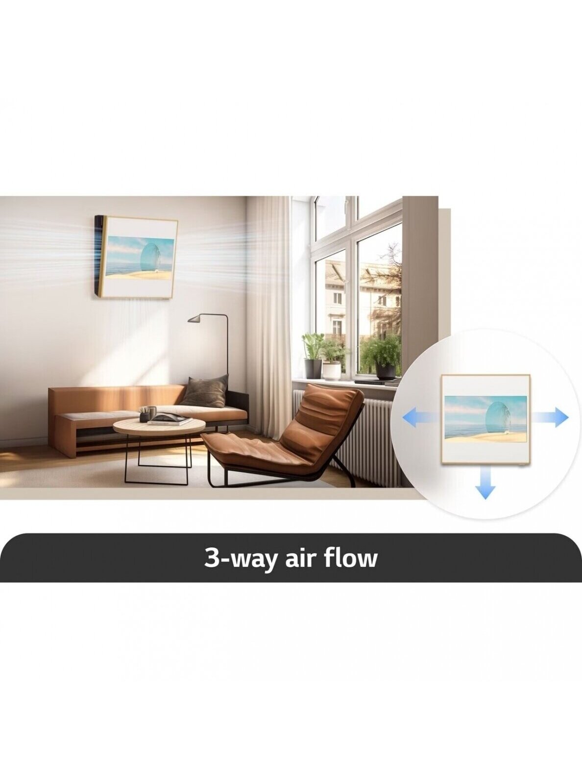 LG oro kondicinierius Artcool Gallery LCD A09GA2 2.6/3.3kW 3