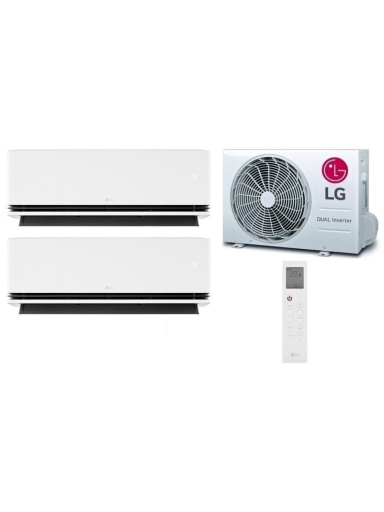LG multisplit oro kondicionierius Dualcool AI Deluxe dviems kambariams
