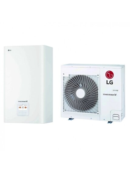 LG šilumos siurblys oras-vanduo Therma V Split HU051MR/ HN091MR 5,5kW LG šilumos siurblys oras-vanduo Therma V Split HU051MR/ HN091MR 5,5kW