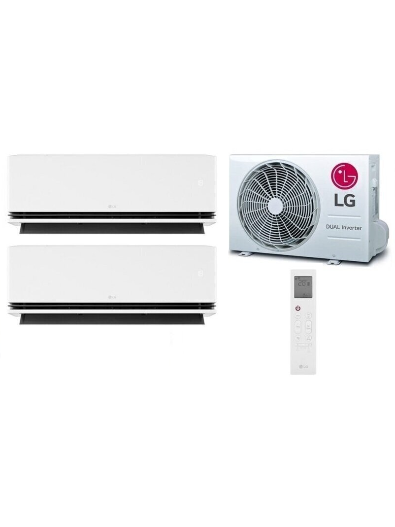 LG multisplit oro kondicionierius Dualcool AI Deluxe dviems kambariams LG multisplit oro kondicionierius Dualcool AI Deluxe dviems kambariams