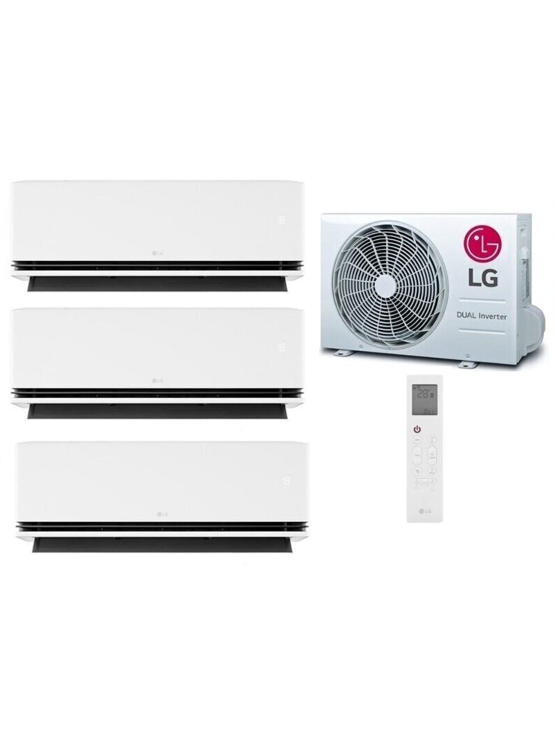 LG multisplit oro kondicionierius Dualcool AI Deluxe trims kambariams LG multisplit oro kondicionierius Dualcool AI Deluxe trims kambariams