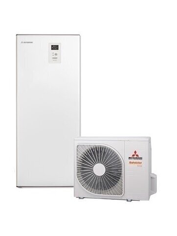 Mitsubishi Heavy Industries šilumos siurblys oras-vanduo HMA60-W / FDCW60VNX-W 7.6kW su 180 litrų talpa Mitsubishi Heavy Industries šilumos siurblys oras-vanduo HMA60-W / FDCW60VNX-W 7.6kW su 180 litrų talpa