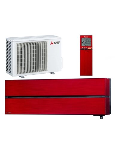 Mitsubishi Electric šilumos siurblys oras-oras MSZ-LN25VG2R / MUZ-LN25VGHZ2 2,5/3,2kW, raudona spalva Mitsubishi Electric šilumos siurblys oras-oras MSZ-LN25VG2R / MUZ-LN25VGHZ2 2,5/3,2kW, raudona spalva