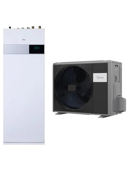 Midea šilumos siurblys oras-vanduo M-Thermal Arctic A100/190CD30GN8-B2 / V10W/D2N8-B2 10,0/10,0kW su 190 litrų talpa Midea šilumos siurblys oras-vanduo M-Thermal Arctic A100/190CD30GN8-B2 / V10W/D2N8-B2 10,0/10,0kW su 190 litrų talpa