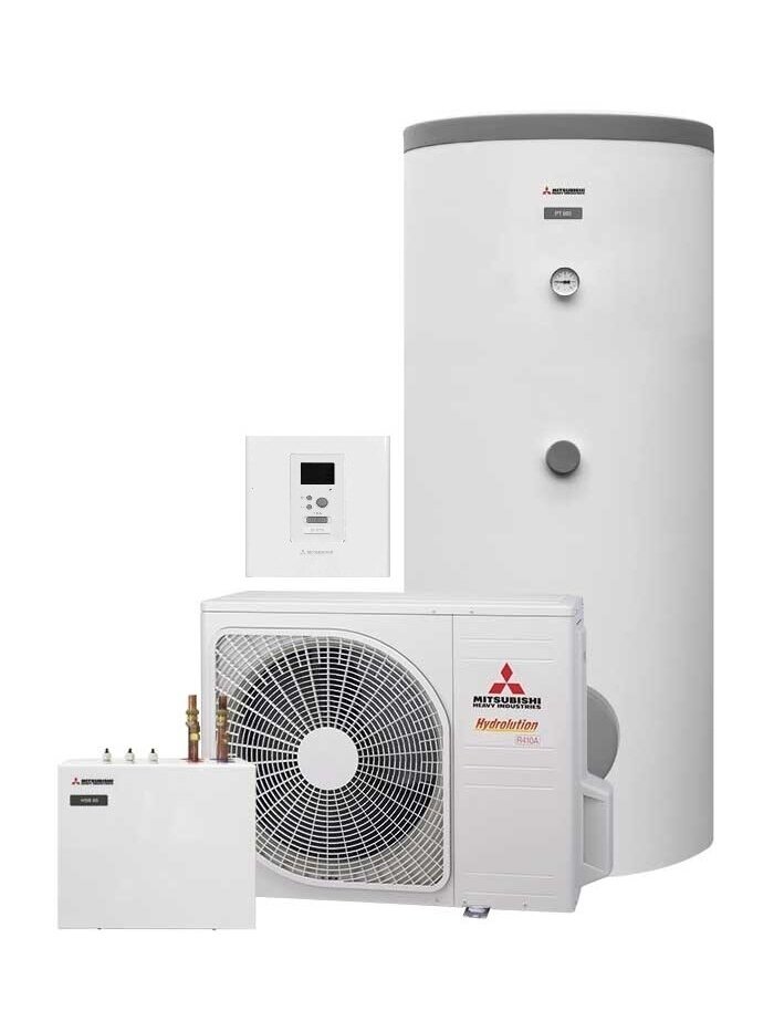 Mitsubishi Heavy Industries šilumos siurblys Flexible 12 HSB100 / FDCW100VNX-A 10kW su 280 litrų talpa Mitsubishi Heavy Industries šilumos siurblys Flexible 12 HSB100 / FDCW100VNX-A 10kW su 280 litrų talpa
