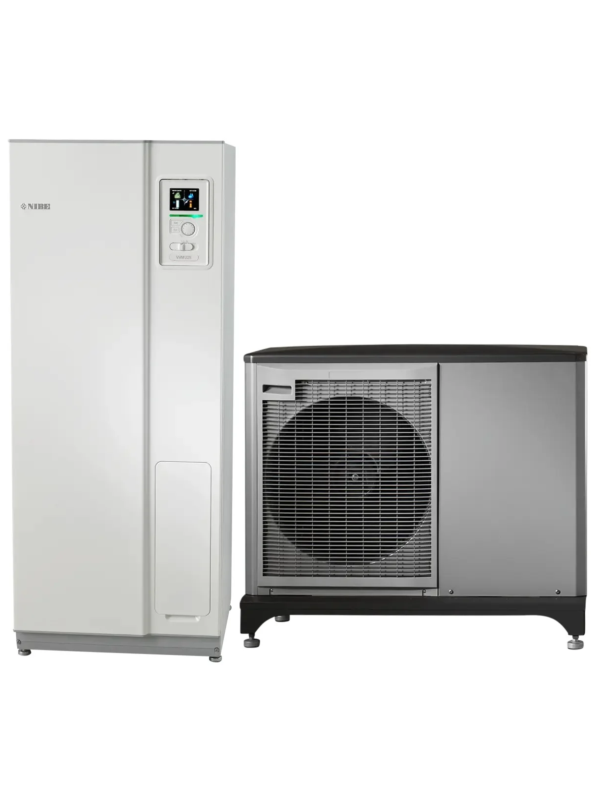 Nibe šilumos siurblys oras-vanduo NIBE F2050 + VVM225 10kW su 175 litrų talpa