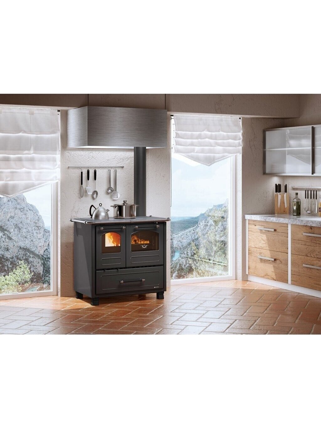 Nordica ketinė krosnelė - viryklė Family 4,5 7,5kW 2 Nordica ketinė krosnelė - viryklė Family 4,5 7,5kW 2