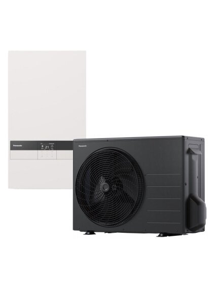 Panasonic šilumos siurblys oras-vanduo Aquarea K kartos WH-SDC0309K3E5 / WH-UDZ09KE5 9kW