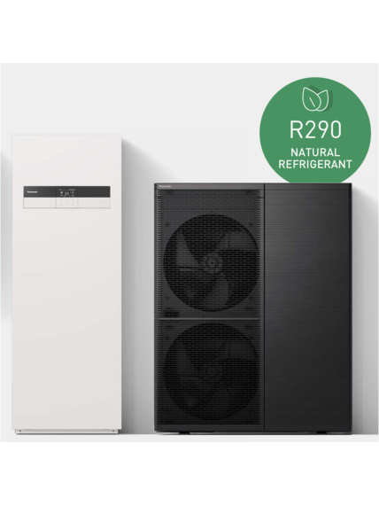 Panasonic šilumos siurblys oras-vanduo Aquarea T-CAP M kartos WH-ADC0316M9E8AN2 / WH-WXG12ME8 12kW su 185 litrų talpa Panasonic šilumos siurblys oras-vanduo Aquarea T-CAP M kartos WH-ADC0316M9E8AN2 / WH-WXG12ME8 12kW su 185 litrų talpa