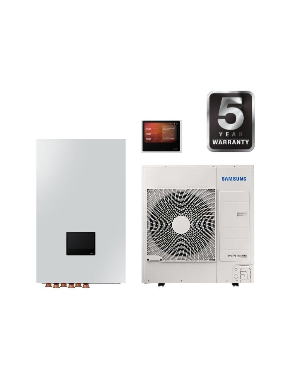 Samsung šilumos siurblys oras-vanduo Split Nordic AE160DNYSPG/EU+ AE090CXEDGG/EU 9kW, trifazis