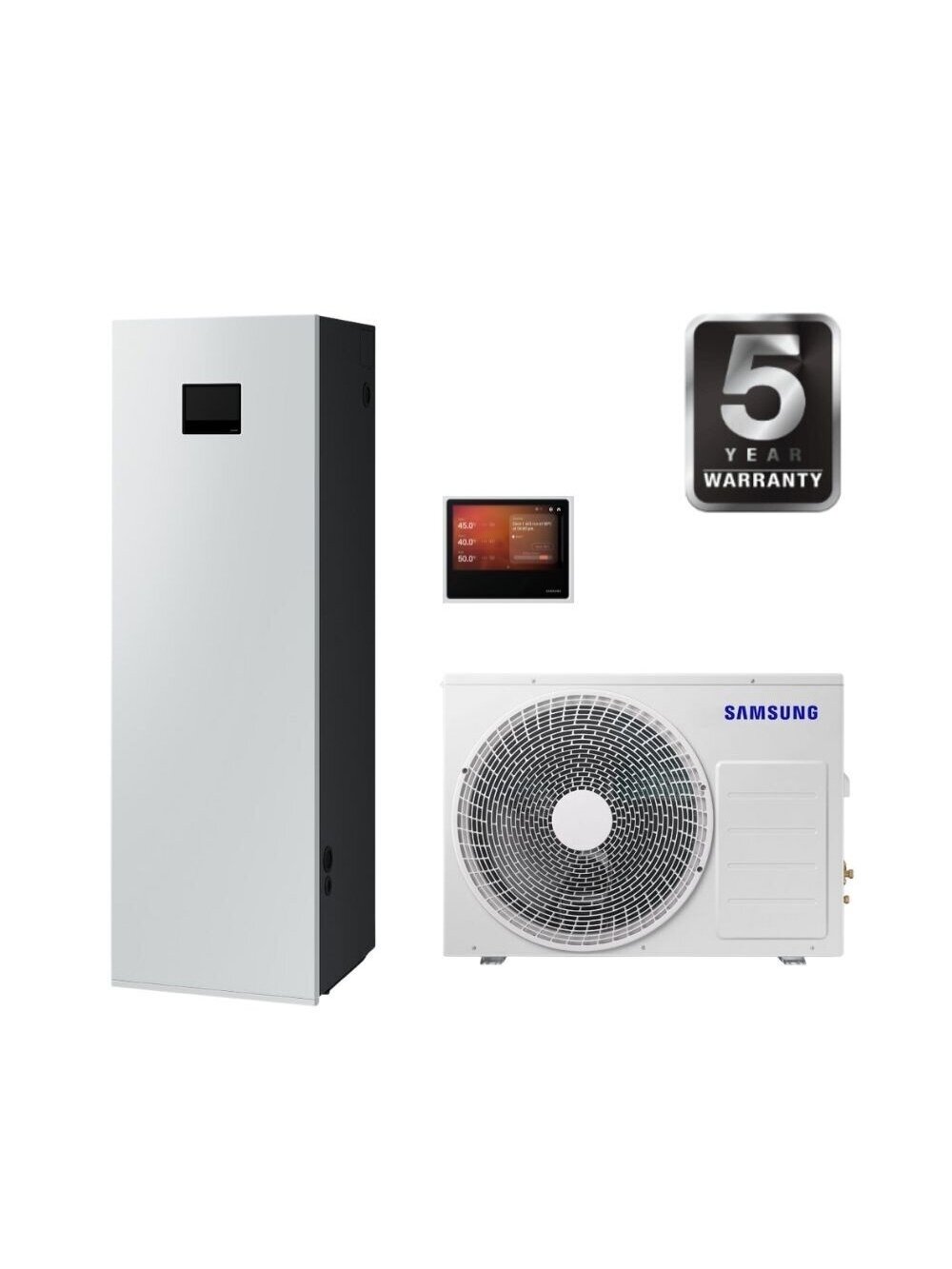 Samsung šilumos siurblys oras-vanduo Split AE200DNWSPG/EU+AE040RXEDEG/EU 4.4kW su 200 litrų talpa Samsung šilumos siurblys oras-vanduo Split AE200DNWSPG/EU+AE040RXEDEG/EU 4.4kW su 200 litrų talpa
