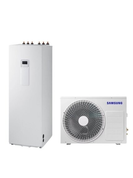 Samsung šilumos siurblys oras-vanduo Split AE260RNWSEG/EU+AE060RXEDEG/EU 6,0kW su 260 litrų talpa