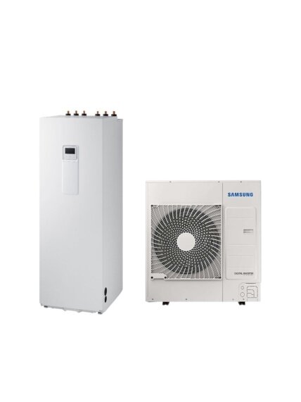 Samsung šilumos siurblys oras-vanduo Split Nordic AE260RNWSGG/EU+AE090CXEDGG/EU 9.0kW su 260 litrų talpa, trifazis