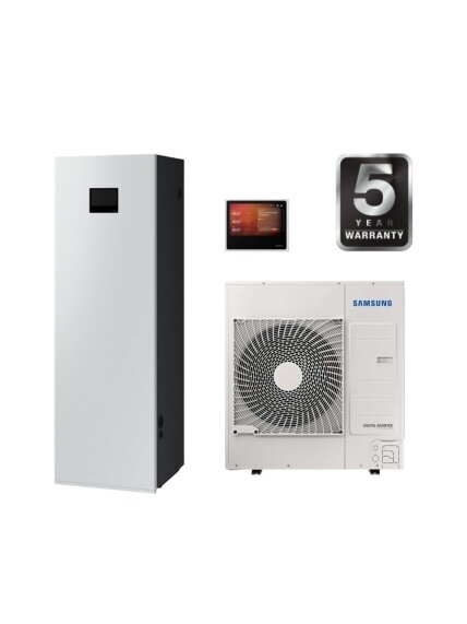 Samsung šilumos siurblys oras-vanduo Split Nordic AE200DNWSPG/EU+AE090CXEDEG/EU 9kW su 200 litrų talpa