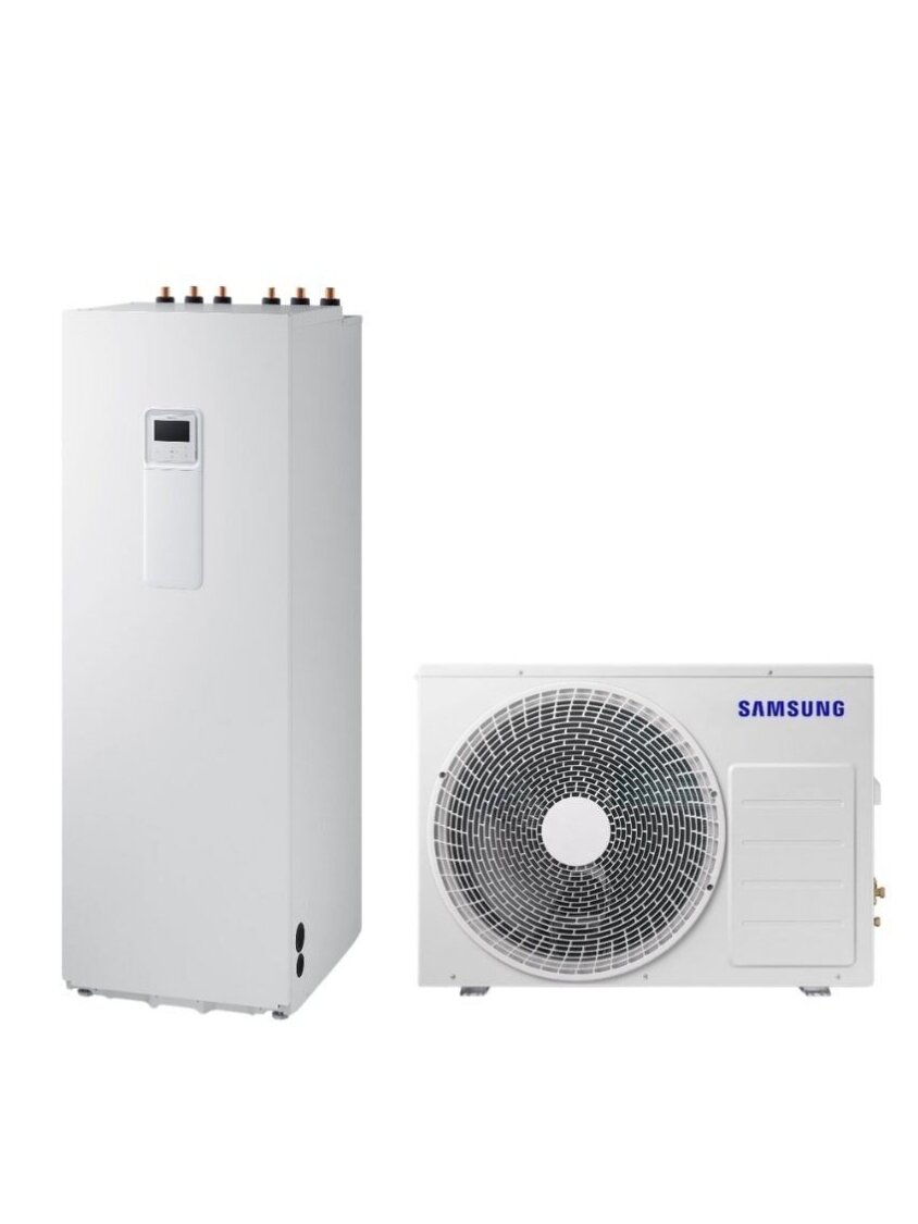 Samsung šilumos siurblys oras-vanduo Split AE260RNWSEG/EU+AE060RXEDEG/EU 6,0kW su 260 litrų talpa