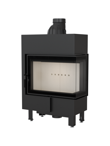 Kratki plieninis židinys Lucy Slim 12 P/BS 8,0kW