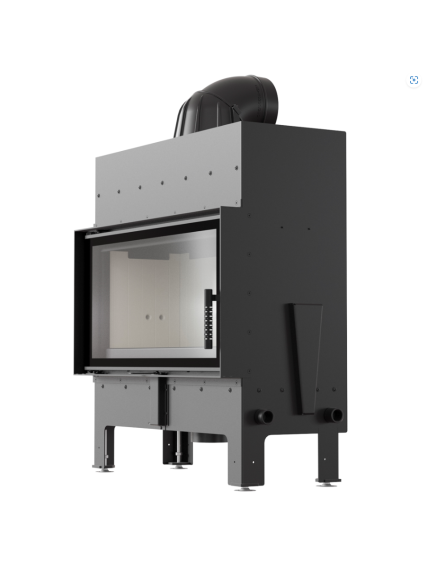 Kratki plieninis židinys Floki L 12,0kW 2