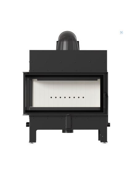 Kratki plieninis židinys Floki L L/BS 12,0kW 1