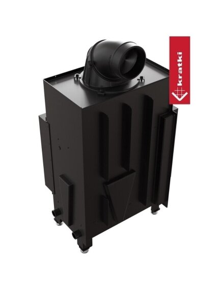 Kratki plieninis židinys Floki S L/BS 8,0kW, kampinis 4 Kratki plieninis židinys Floki S L/BS 8,0kW, kampinis 4