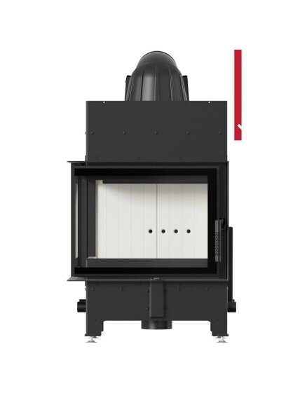 Kratki plieninis židinys Floki S L/BS 8,0kW, kampinis 2