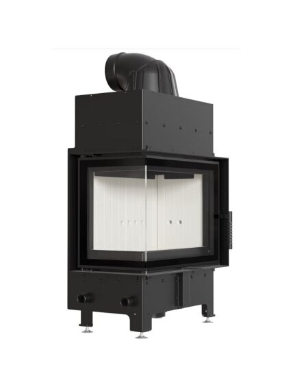Kratki plieninis židinys Floki S L/BS 8,0kW, kampinis 1
