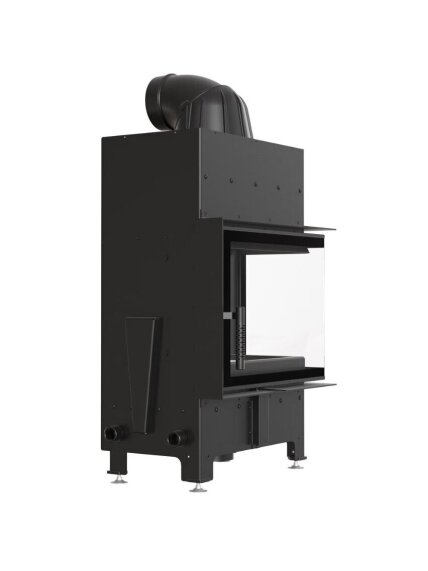 Kratki plieninis židinys Floki S P/BS 8,0kW, kampinis 1