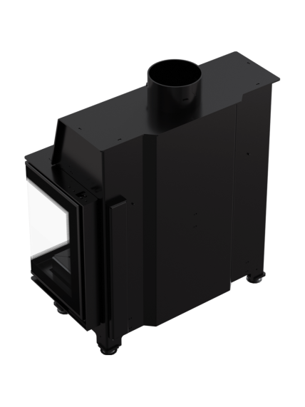 Kratki plieninis židinys Simple S P/BS, 6kW 3