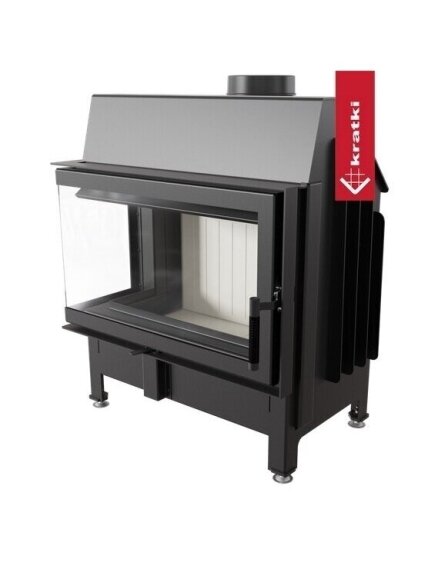 Kratki plieninis židinys Zibi 11 L/BS, 11kW 1 Kratki plieninis židinys Zibi 11 L/BS, 11kW 1