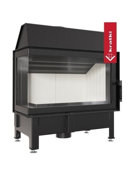 Kratki plieninis židinys Zibi 11 L/BS, 11kW 2