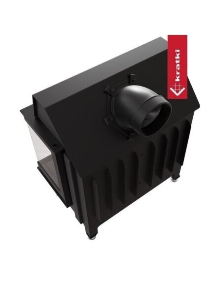 Kratki plieninis židinys Zibi 11 P/BS, 11kW 4