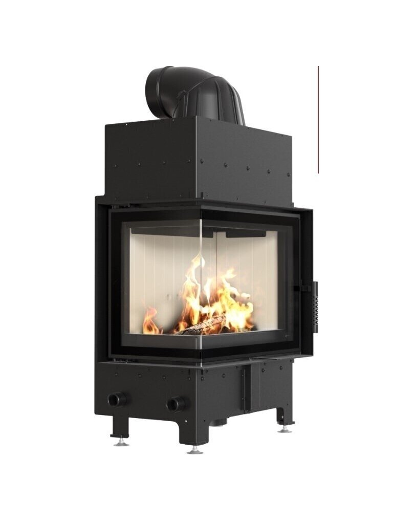 Kratki plieninis židinys Floki S L/BS 8,0kW, kampinis Kratki plieninis židinys Floki S L/BS 8,0kW, kampinis