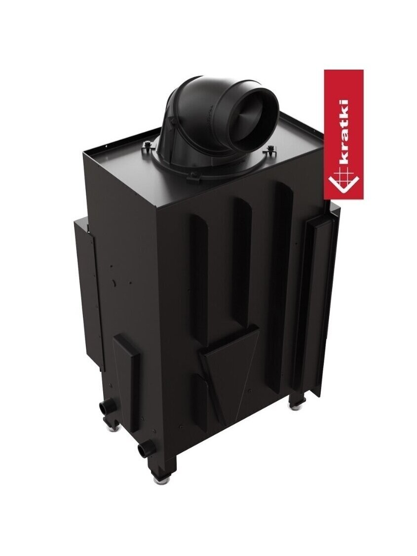 Kratki plieninis židinys Floki S L/BS 8,0kW, kampinis 4
