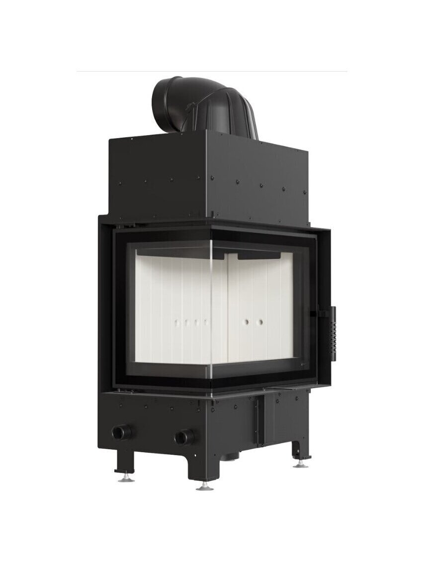 Kratki plieninis židinys Floki S L/BS 8,0kW, kampinis 1