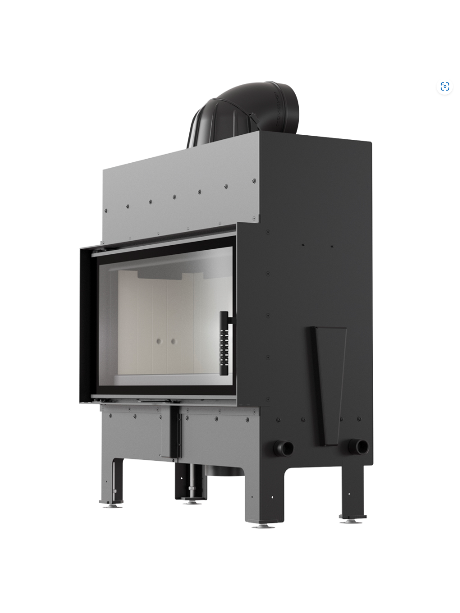 Kratki plieninis židinys Floki L 12,0kW 2