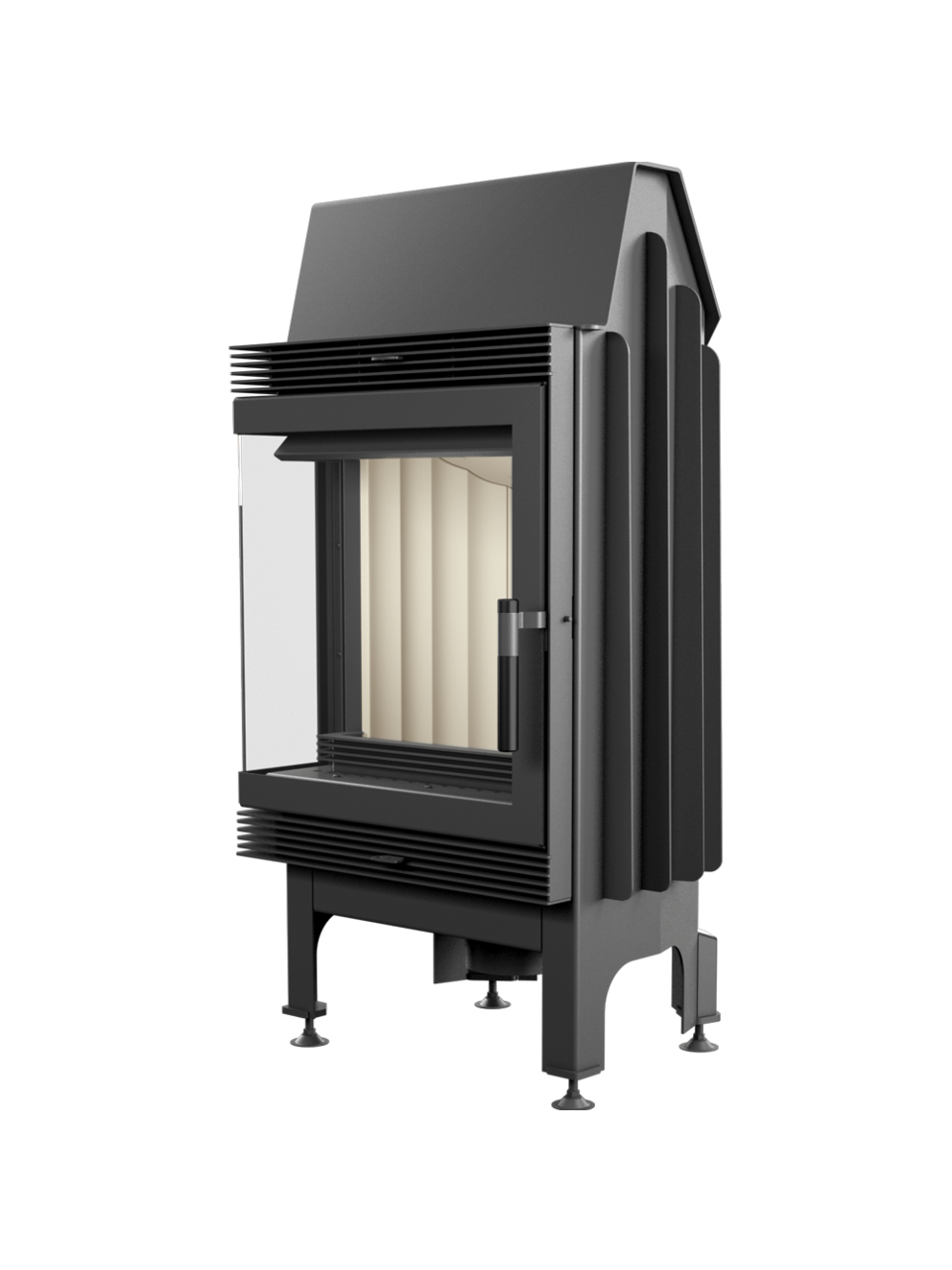 Kratki plieninis židinys Blanka 8 L/BS 8,0kW 2