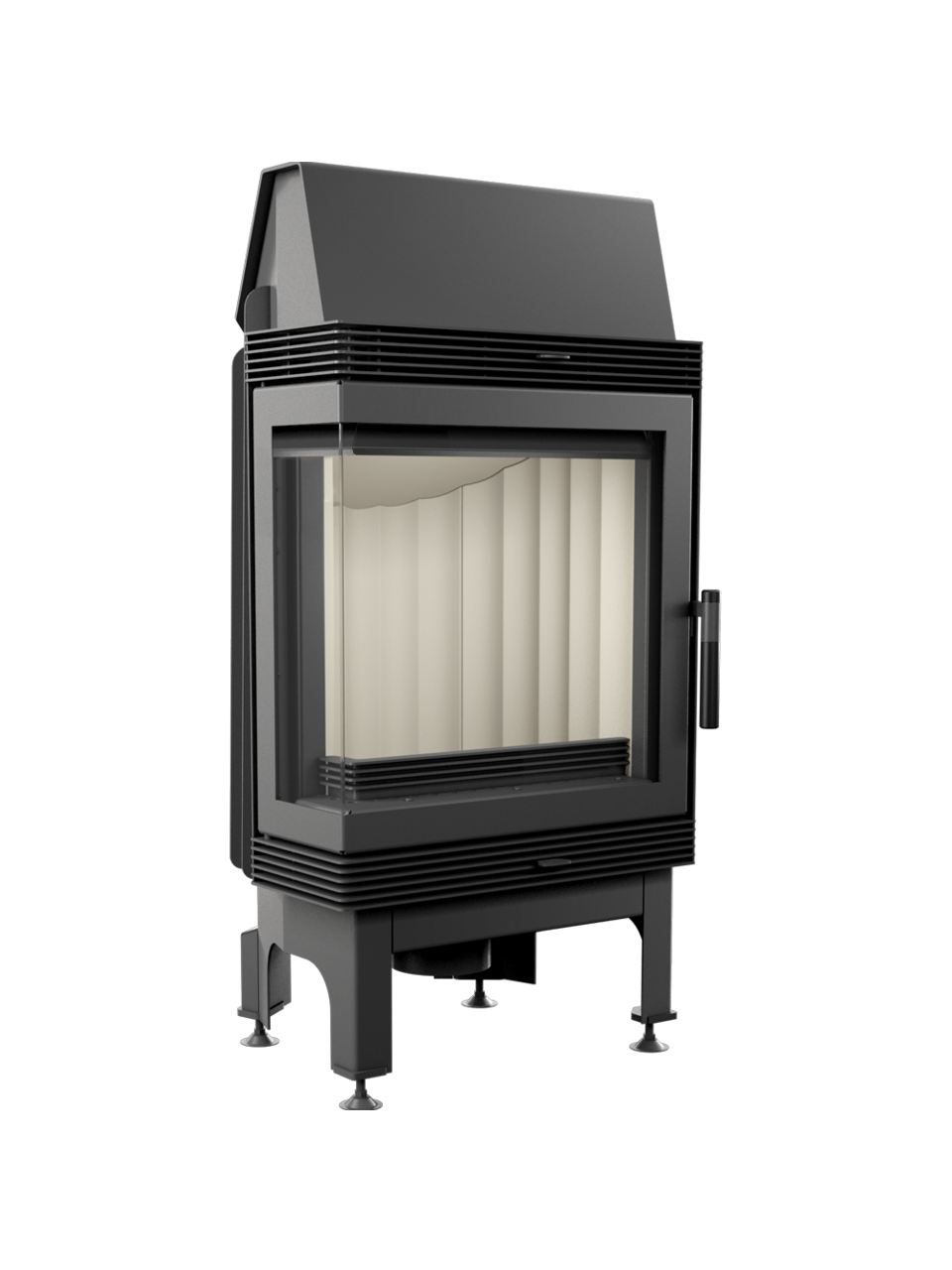 Kratki plieninis židinys Blanka 8 L/BS 8,0kW